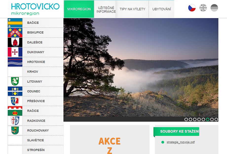 Mikroregion Hrotovicko - odkaz na stránku
